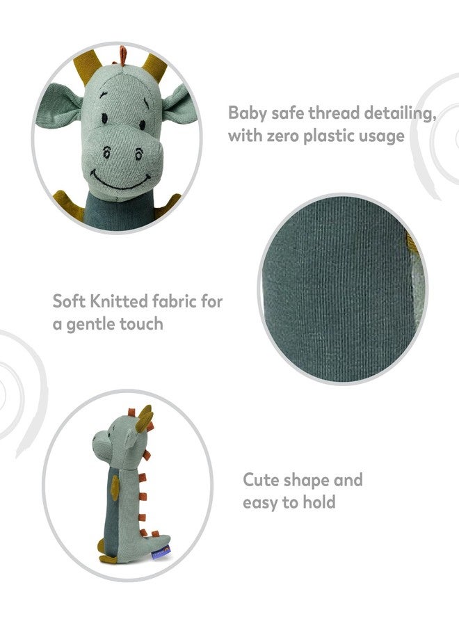 Mi Arcus Animal Stuffed Rattle Plush Soft Toys 14x24x11 cm for Baby Girls Boys Kids - Image 4